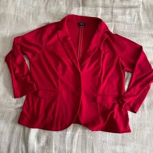 Torrid Red Soft Blazer Size 3 (3XL)